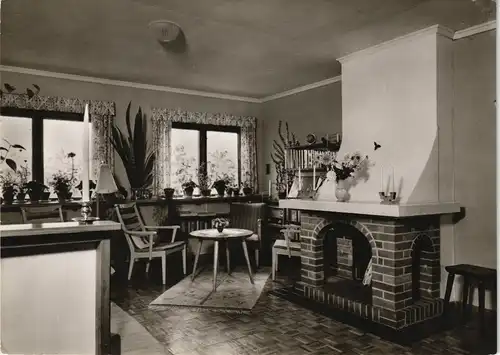 Ansichtskarte Cloppenburg Schwedenheim - Kaminzimmer 1963