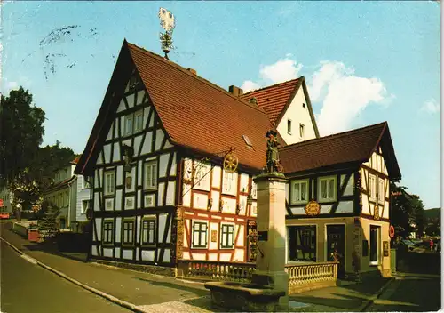 Ansichtskarte Bad Orb Ortsansicht Partie Am Wendelinusbrunnen 1980