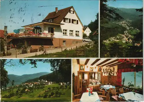 Bad Herrenalb Pension-Restaurant Waldcafé Ortsteil Gaistal Schwarzwald 1984