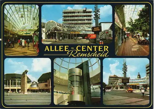 Ansichtskarte Remscheid Mehrbildkarte vom Allee-Center, Einkaufszentrum 1990
