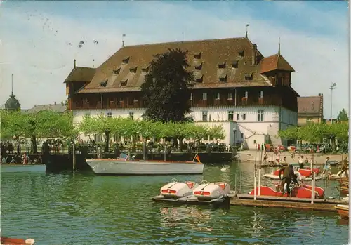 Ansichtskarte Konstanz Konzil mit Gondelhafen - Trettboot 1967