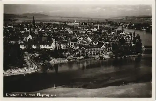 Ansichtskarte Konstanz Luftbild Hotel, Stadt Fernsicht 1932