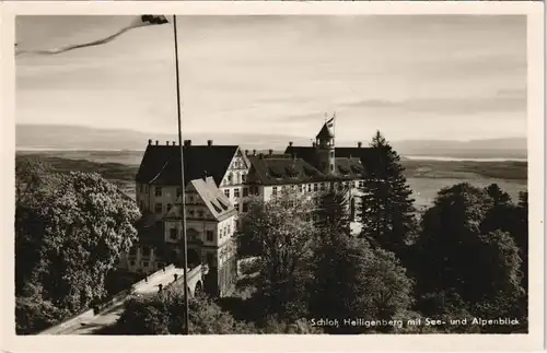 Heiligenberg (Bodenseekreis) Schloss Heiligenberg mit Alpenblick 1932