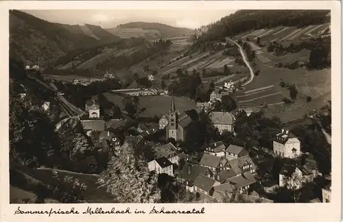 Ansichtskarte Mellenbach-Glasbach Stadtrpartie 1931