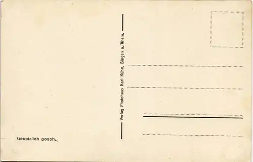 Rüdesheim (Rhein) Rhein Panorama Blick v. National Denkmal 1930