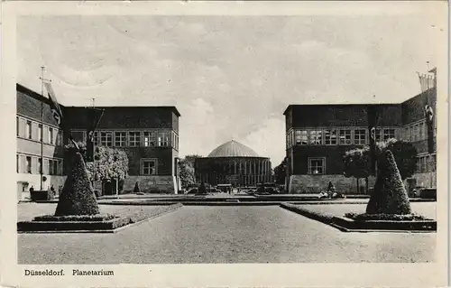 Ansichtskarte Düsseldorf Partie am Planetarium 1942