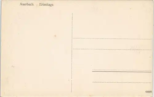 Ansichtskarte Auerbach (Bergstraße)-Bensheim Erimitage im Wald 1912