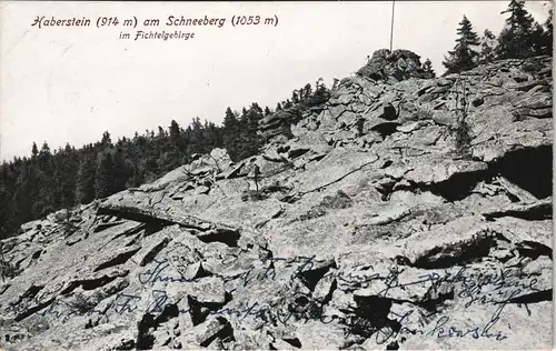 Wunsiedel (Fichtelgebirge) Schneeberg Fichtelgebirge, Haberstein 1922