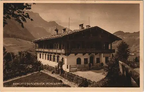 Ansichtskarte Berchtesgaden Erholungsheim Schellenberg, 1928