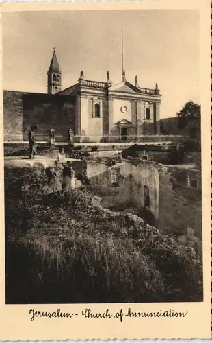 Jerusalem Jeruschalajim (רושלים) Church Kirche of Annunciation 1958