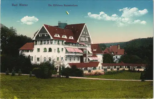 Ansichtskarte Bad Elster Dr. Köhlers Sanatorium 1913