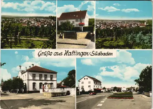 Ansichtskarte Hattingen Straßen, Haus und Weinberge 1972