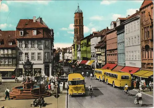 Ansichtskarte Göttingen Weenderstraße, Linienbusse 1967