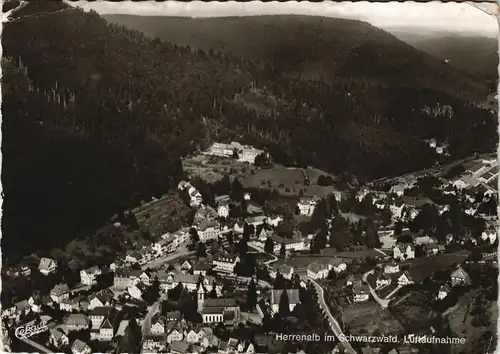 Ansichtskarte Bad Herrenalb Luftbild 1965