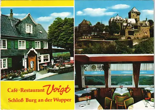 Burg an der Wupper-Solingen Schloss Burg mit Café-Restaurant Voigt 1987