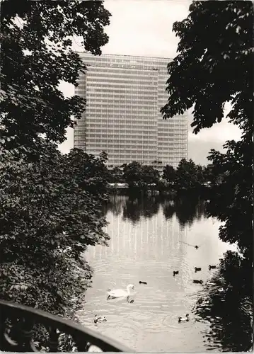 Ansichtskarte Düsseldorf Phoenix Rhein-Rohr Hochhaus 1964