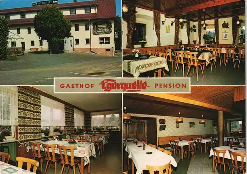 Ansichtskarte Weißenstadt Weißenhaid: 4 Bild Gasthof zur Egerquelle 1991