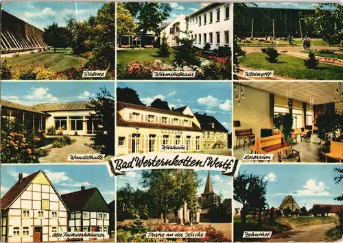Bad Westernkotten-Erwitte Mehrbildkarte Orts- und Stadtteilansichten 1970