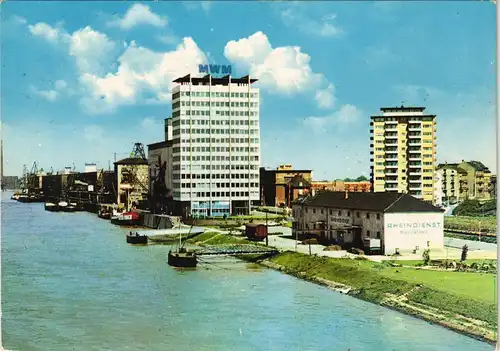 Ansichtskarte Mannheim Hafen Rheinhafen 1964