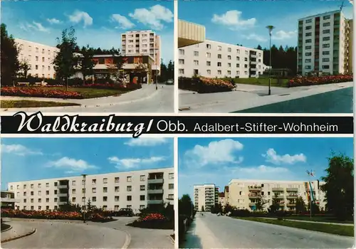 Waldkraiburg Mehrbildkarte mit Adalbert-Stifter-Wohnheim 1971/1970