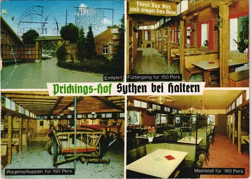 Sythen-Haltern am See Mehrbild-AK Europahof Prickings-Hof Innen & Außen 1986