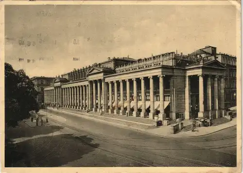 Ansichtskarte Stuttgart Königsbau Königshaus 1955