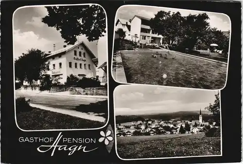 Ansichtskarte Amerang Mehrbild-AK mit Gasthof - Pension HAGN 1967