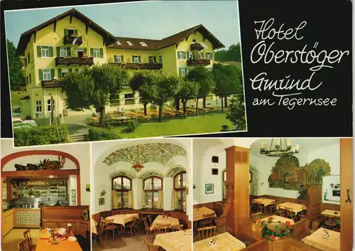 Gmund am Tegernsee Mehrbild-AK Hotel-Gasthof Oberstöger Familie Thanner 1975