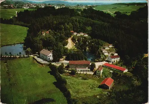 Ansichtskarte Eging Panorama Ansicht mit Hotel Pension Alzenhof 1970