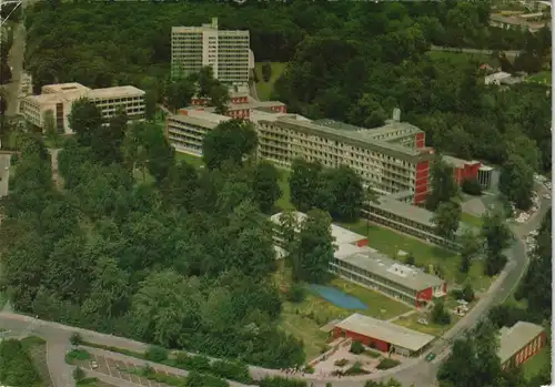 Leverkusen Luftaufnahme der städtischen Krankenanstalten Krankenhaus 1975
