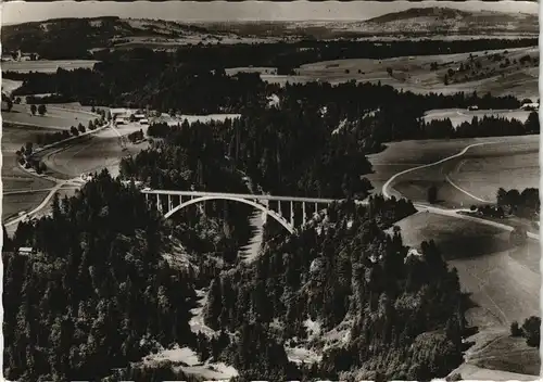 Ansichtskarte Rottenbuch Echelsbacher Brücke / Ammerhochbrücke Luftbild 1965