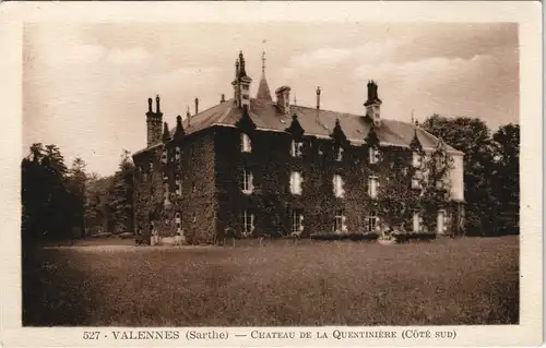 Valennes CHATEAU DE LA QUENTINIÈRE (CÔTÉ SUD) Schloss Gebäude 1920
