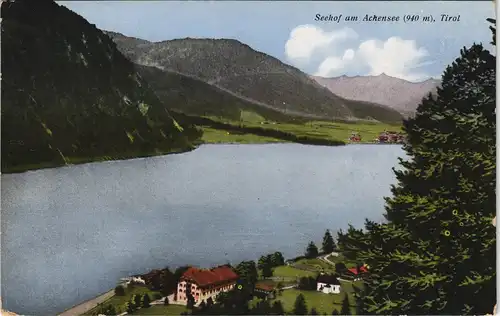 Ansichtskarte Eben am Achensee Seehof am Achensee (940 m), Tirol 1914