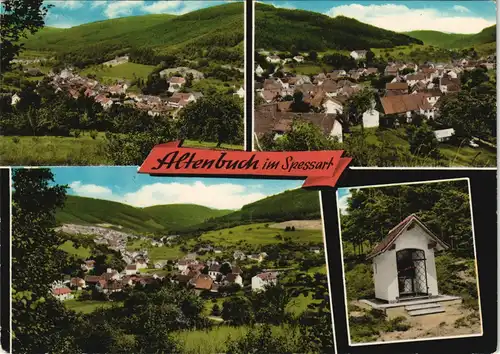 Ansichtskarte Altenbuch (Spessart) Mehrbild-AK 4 Ortsansichten Spessart 1971