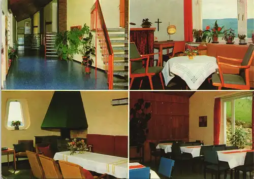 Scherfede Ortsansicht Diakonissen-Kommunität Zionsberg Mehrbild-AK 1976