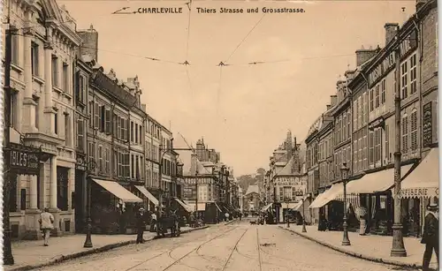 Charleville-Mézières Charleville-Mézières Thiers Strasse und Grossstrasse. 1916