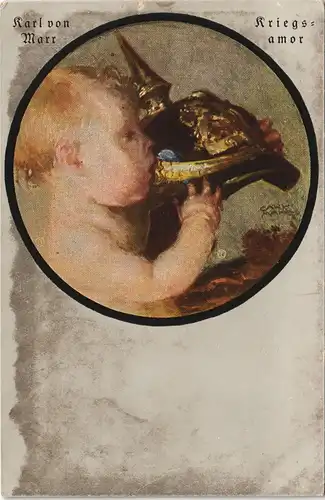 Ansichtskarte  Künstlerkarten - Militär WK1 Karl von Marr Kriegsamor 1915