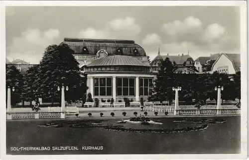 Ansichtskarte Bad Salzuflen SOL-THERMALBAD KURHAUS 1935