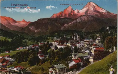 Berchtesgaden Berchtesgaden Watzmann - Schmuckkästlein der Alpenwelt 1910