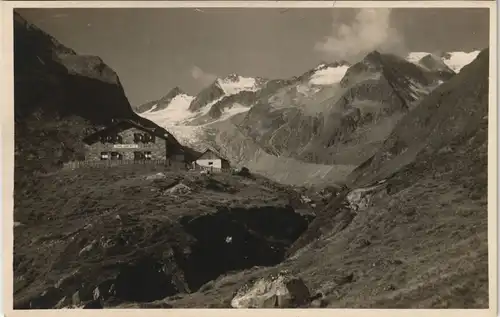 Ansichtskarte Neustift im Stubaital Franz Senn Hütte, Fotokarte 1928