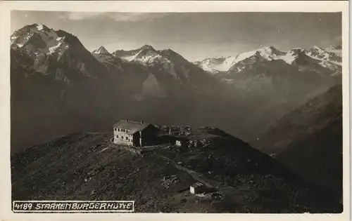 Ansichtskarte Neustift im Stubaital Starkenburger Hütte, Fotokarte 1929