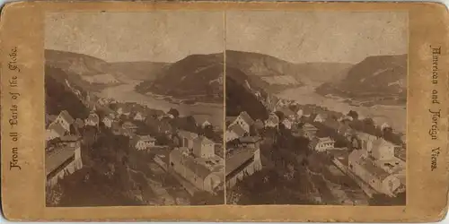 Ansichtskarte Wehlen Stadt, CDV Kabinettfoto 1881 3D/Stereoskopie