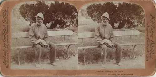 Jamaika Jamaica Typen  Ninety in the Shade CDV Kabinettfoto 1889  Stereoskopie