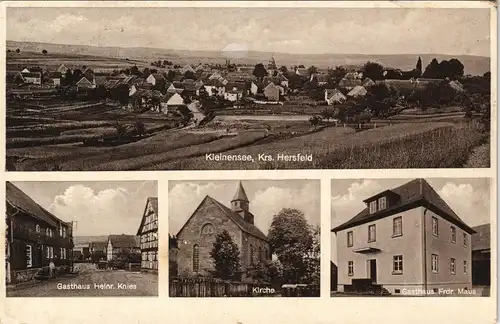 Kleinensee-Heringen (Werra) Stadt, Kirche, Gasthäuser 4B LK Bad Hersfeld 1939