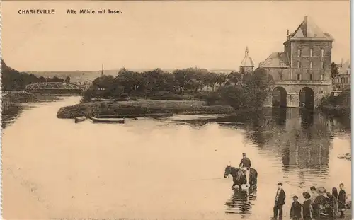 Charleville-Mézières Charleville-Mézières Alte Mühle mit Insel. 1913