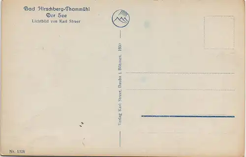 Thammühl-Hirschberg am See Staré Splavy Doksy Blick über den See 1930