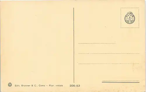 Gardone Riviera Hildebrandsburg Baumblüte - Durchblick auf die Stadt 1913