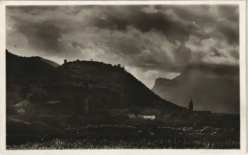 Cartoline Rovereto L'Ossarlo di Castel Dante Panorama-Ansicht 1930