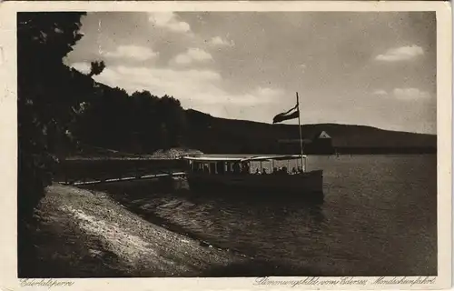 Ansichtskarte Waldeck (am Edersee) Edertalsperre Echtfoto-AK 1930