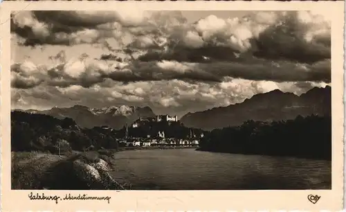 Salzburg Blick gegen Tennengebirge, Paß Lueg u. Hohen Göll 1941